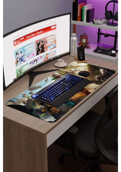 Dying Light Kaymaz Dikişli Kauçuk Oyuncu Mousepad V2 - 90x40 Xxl Gaming Mouse Pad Fare Altlığı