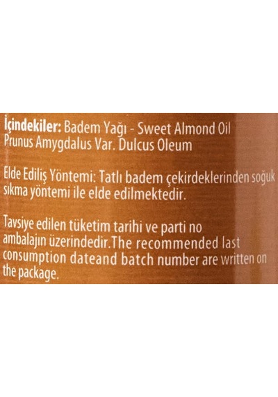 Tatlı Yağı 100 Ml