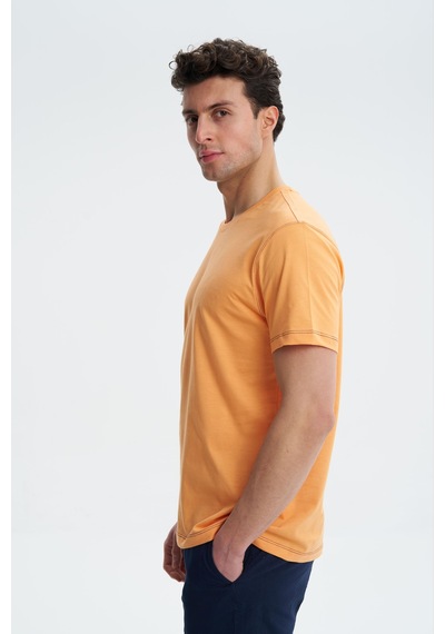 AR-MA Arma Erkek Regular Fit Süprem Penye Bisiklet Yaka Tişört Y27344407401 Pembe