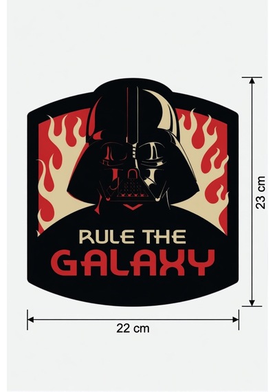 Star Wars Darth Vader Tasarımlı Dekoratif Aydınlatma 23x22cm Mektrend976 Çok Renkli