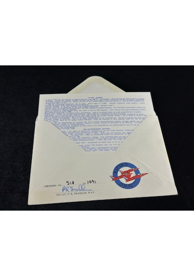 Royal Norwegian Air Force Norveç Kraliyet Hava Kuvvetleri 1977 Islak İmzalı Limited İlk Gün Zarfı