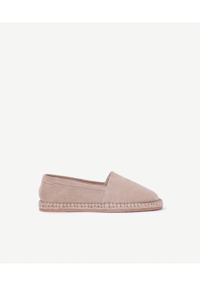 Yargıcı Jüt Tabanlı Deri Espadril 25yeay4015x 017 Bej