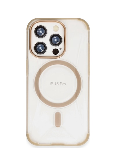 Joko Apple İphone 15 Pro Hilton Magsafe Kapak - Gold 0.2M-Çok Renkli