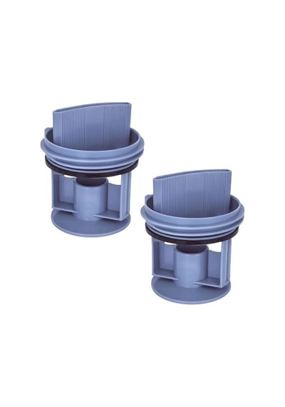 Bosch Uyumlu Wga142x0tr, Wat20480tr, Waw2856xtr, Profilo Uyumlu Cmg120dtr İle Çamaşır Makinesi Pompa Filtre Kapağı 2'li - 00647920 Enerji Sınıfı A