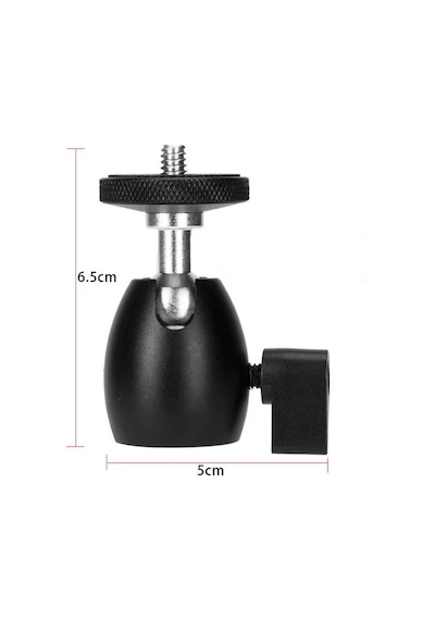 Ayex Ax-bh01 Mini Top Başlı Tripod Kafası Stabil Ve Esnek Açı Ayarlı Ball Head