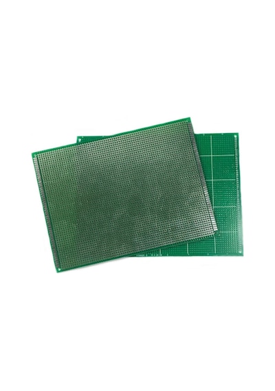 Koodmax 15x20cm Proto Pcb Tek Taraflı Delikli Pertinaks Prototip Deney Kartı Delikli Plaket Pertenak