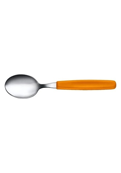 Yemek Kaşığı, Çorba Kaşığı, Made, Ergonomik Sap, Bulaşık Makinesinde Yıkanabilir, Turuncu Açık Ahşap