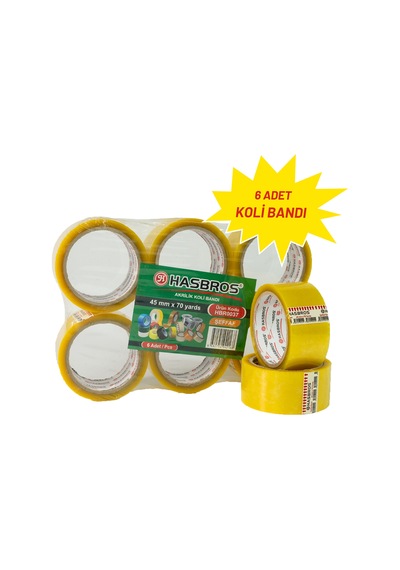 Hasbros 45Mmx70Yards Koli Bandı - 6 Adet