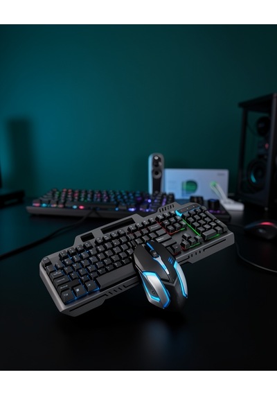 Mekanik Oyuncu Klavye Ve Mouse Seti Xuczpg8018klavyeeeee-3 Diğer