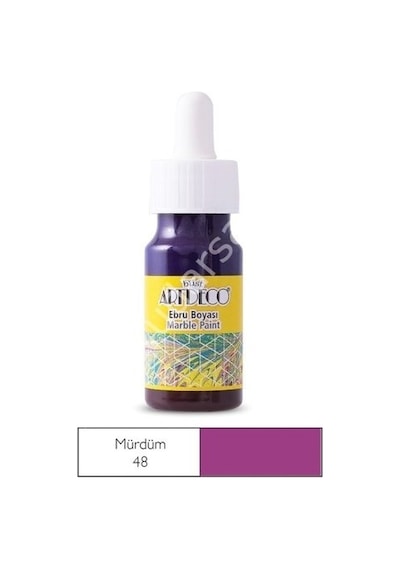 Artdeco Ebru Boyası 48 Mürdüm 30Ml