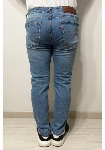 Hacker Denim Dmctekstil Erkek 1021 Yüksek Bel Normal Kesim Boru Paça Jean Pantolon Mavi