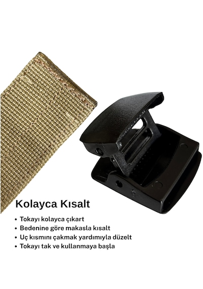 Utx Taktik Palaska-kemer Unısex Bej