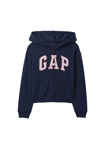 Gap Relaxed Gap Logo Fermuarlı Sweatshirt - 746744-9998 Lacivert