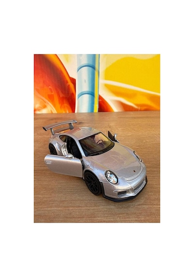 Porsche 911 Gt3 Rs Diecast Model Araba Çekbırak 1:36 2016 Porsche 911 Gt3 Rs Araba Gri - Gümüş