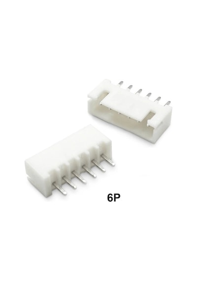 6 Pin Jst-xhb 2.54 Düz Tunik Konnektör Erkek