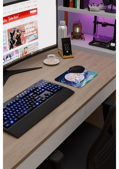 Aino Genshin Impact Anime Oyuncu V2 - 22x18 Gaming Mouse Pad Fare Altlığı