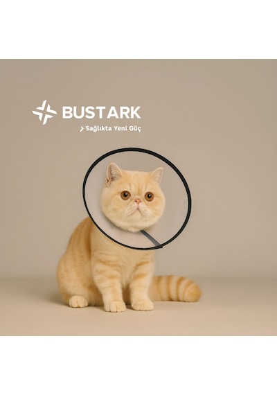 Bustark Kedi Köpek Elizabeth Kauçuk Dikişli Yakalık 12,5cm - 10 Adet