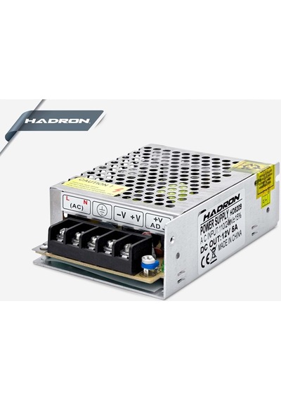 Hadron Hd8209/100 Metal Adaptör 12V 5A 11.1*7.8*3.6Cm Small