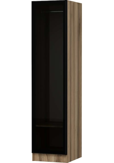 Minar Kale 1 Kapaklı Dolap Dore - Füme Cam 210cm Ceviz