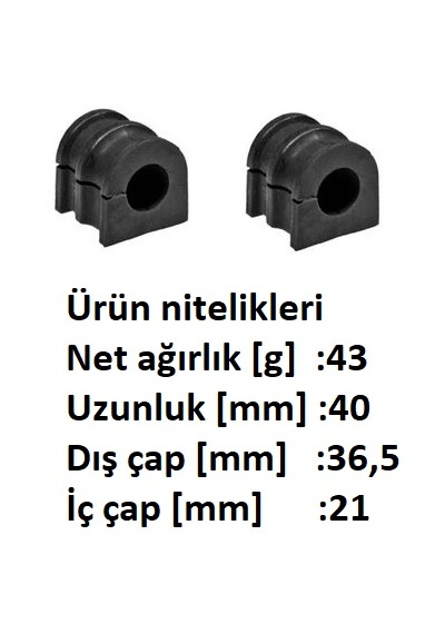 Renault Scenic 2 Clio 3 Clio 4 Megane 2 Ön Viraj Demir Lastiği 2 Adet