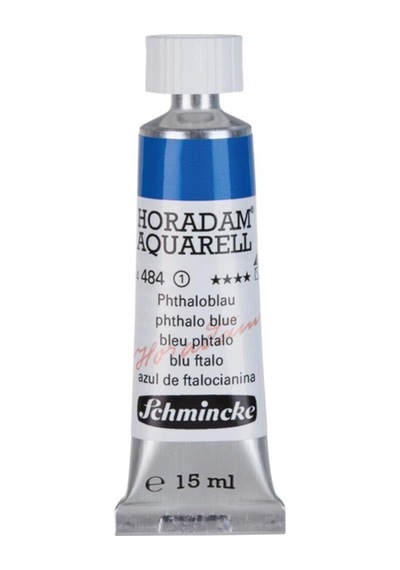 Schmincke : Horadam Aquarell Artist Sulu Boya : 15 Ml Tüp : Seri 1 484 Phthalo Blue