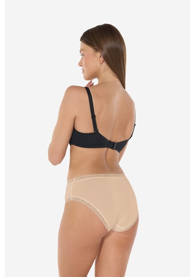 Malabadi Kadın Ten Rengi 2 Li Paket Extra Yumuşak Micro Modal Dantelli Slip Külot 700