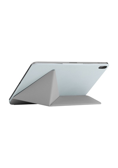 İpad Air 11 2026 M4 Uyumlu Pitaka Folio 3 Kalem Bölmeli Standlı Kılıf Mavi Kapaklı Kılıf