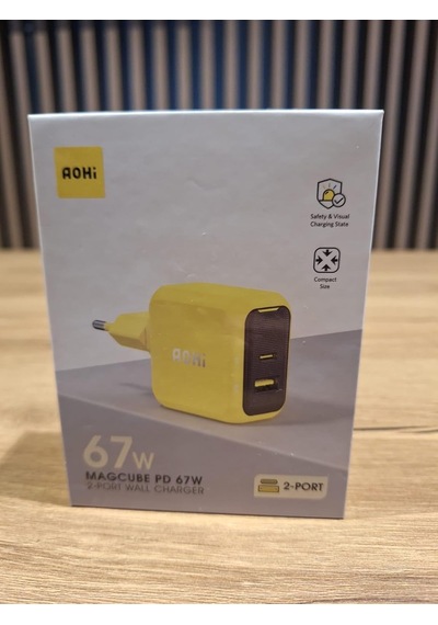 Magcube 67w 2 Portlu Şarj Adaptörü, 140w 1m Pd 3.1 480mbps Süper Hızlı Şarj/data Kablosu Seti
