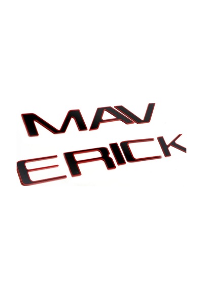 Maverick Uyumlu Kırmızı Piano Black Bagaj Yazısı 3m 3d Abs