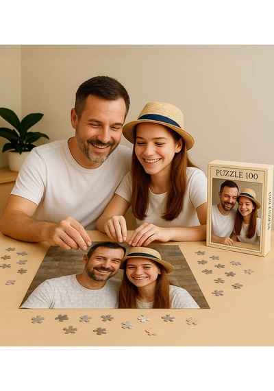 Bk Gift Kişiye Özel Fotoğraflı 1000 Parça Profesyonel Puzzle, Babaya Hediye, Babalar Günü Hediyesi Kobitmeyencom34240 Bk Gift