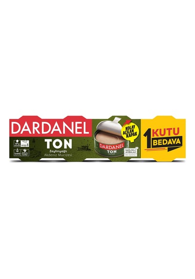 Dardanel Zeytinyağlı Ton 4x75g 1 Kutu Bedava - 6 Adet Tarı