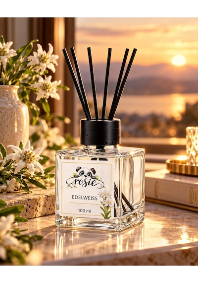 Rosie Edelweiss Çiçeği 7'li Çubuklu Oda Kokusu Seti 7 X 100 Ml Zarif Çiçeksi Dokunuş Çiçek