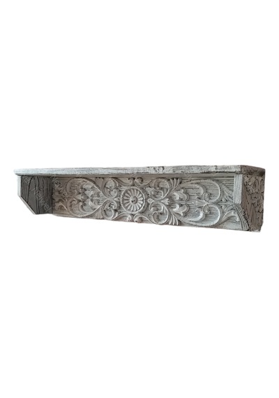 Neiwel Vintage Doa Eskitme Beyaz Bar Raf