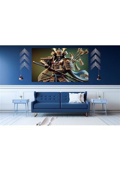 Ti-play Nefret 60x90cm Modern Samuray Pvc Çerçevesiz Tablo