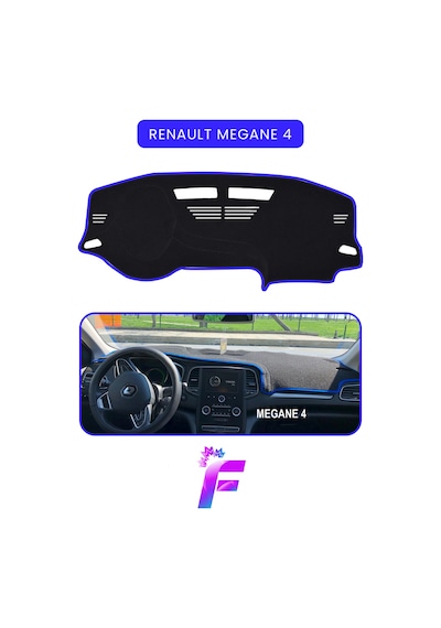 Renault Megane 4 Araca Özel Torpido Örtüsü Ön Göğüs Kılıfı Tam Koruma Oto Aksesuar A65 Torpido Halısı