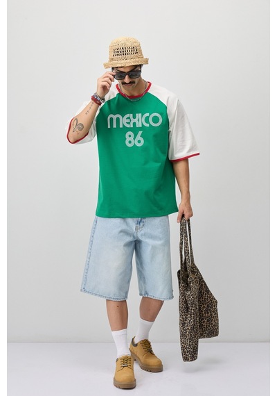 Fıfa World Cup 26 Meksika Oversize Tişört Çok Renkli
