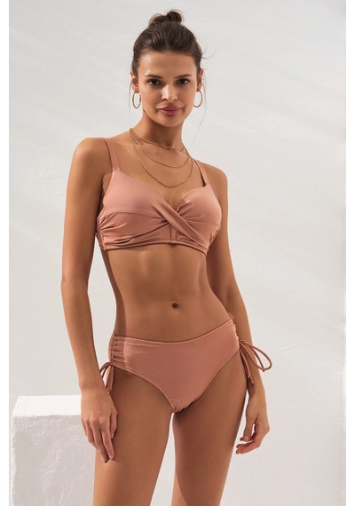 Pierre Cardin 231229 Bronz Sole Kaplı Toplarlayıcı Bikini Takımı