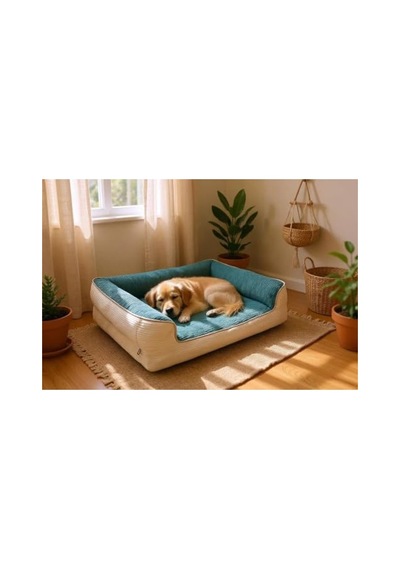 Yıkanabilir Köpek Yatağı, Fermuarlı, Süngerli, Petrocream