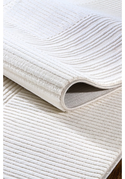 Perla 4031 Krem Uzun Ömürlü Yumuşak Polyester Halı Krem
