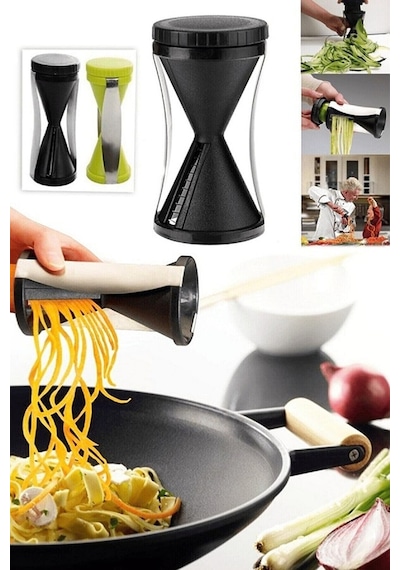 Spiral Doğrayıcı Sebzeleri Spagetti Doğrama Aparatı Sebze Açacağı Çok Renkli