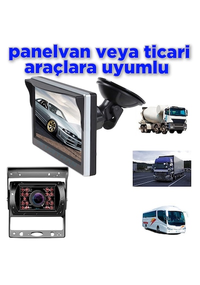 Ticari Araçlara 5 İnç Monitör Ve 1 Ad Metal Kasa Kamera Kayıtsız