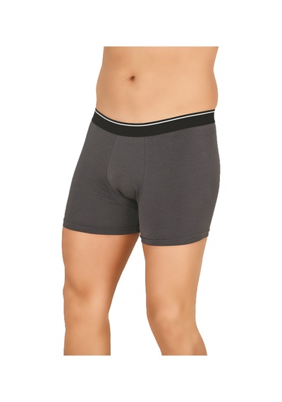 Özkan Underwear Özkan 11256 3'lü Paket Erkek Premium Kumaş Modal Pamuklu Esnek Yumuşak Boxer Şort Antrasit