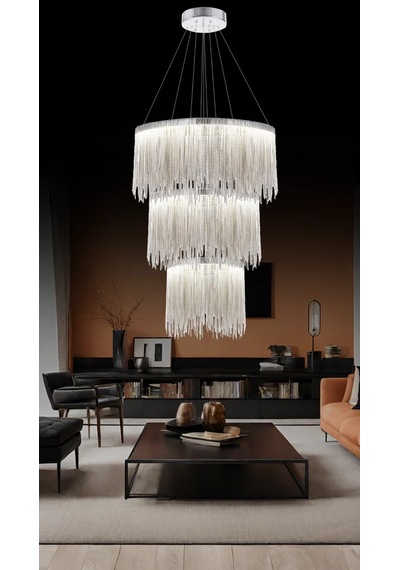 Katena 80'lik Avize 7234-p97-8x-dw Krom