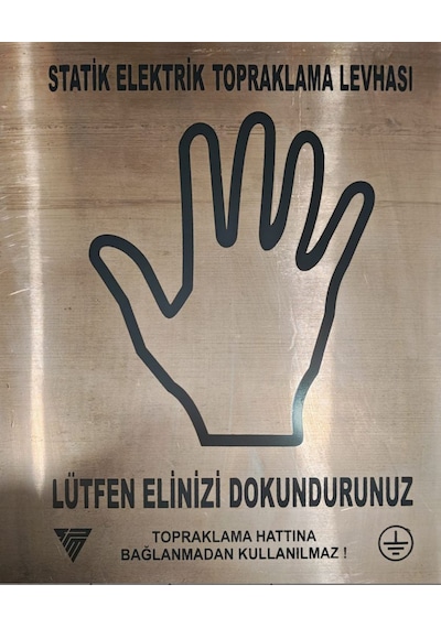 Bakır Statik Elektrik Topraklama Levhası