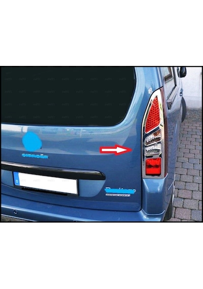 Ebal Otomotiv Peugeot Partner Tepee krom Stop Çerçevesi 2 Pcs 2008-2018 Arası