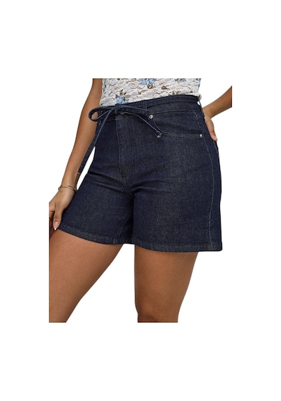Only Onlgıanna Mw Belted Shorts Azg Dnm Noos Kadın Mavi Şort - 15340706