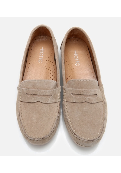 Hotiç Kadın Süet Deri Bej Günlük Loafer 01ayh306650a310 Bej