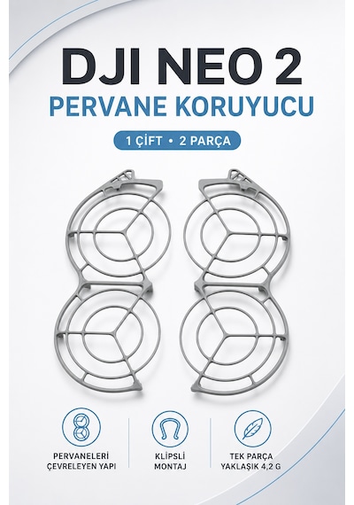 Neo 2 Pervane Koruyucu 1 Çift Klipsli Drone Pervane Koruma Aparatı