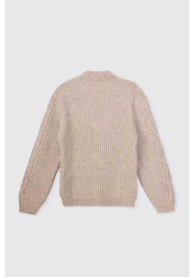 Panço Erkek Çocuk Triko Bej Hırka 2621bk82005 Krem
