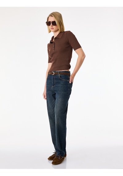 Koton Pamuklu Düğmeli Cepli Normal Bel Düz Paça Denim Pantolon - Tapered Fit Jean Green Cast 6sal40194md Yeşil Koton Pamuklu Düğmeli Cepli Normal Bel Düz Paça Denim Pantolon - Tapered Fit Jean Green Cast 6sal40194md Yeşil
